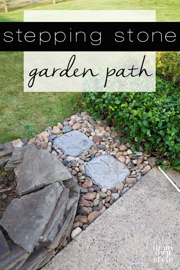 If you want to make a path in a garden or even anywhere in your backyard and don't have the budget to hire a landscaper, try this easy DIY stone garden. No special skills or tools needed.