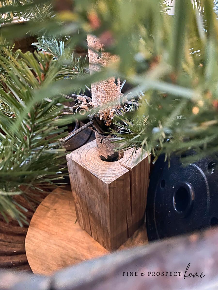 DIY Wood Artificial Christmas Tree Stand