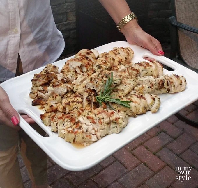grilled lemon herb encrusted chicken recipe