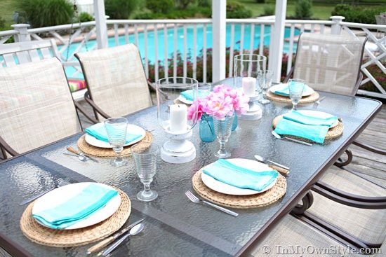 Outdoor table setting ideas