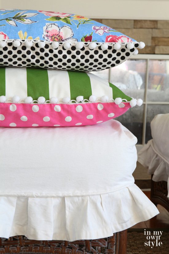 How-to-make-floor-pillows-with-pom-pom-trim