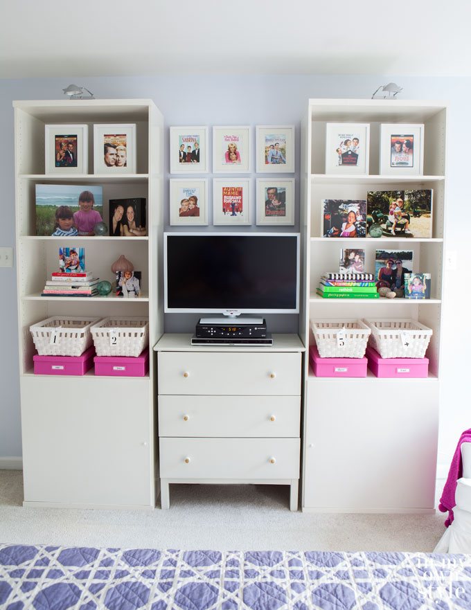 Smiling Bookshelves in My Bedroom