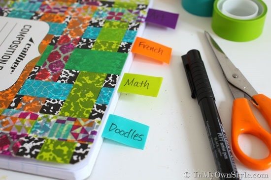 Composition-Book-Decorated-with-Washi-Tape