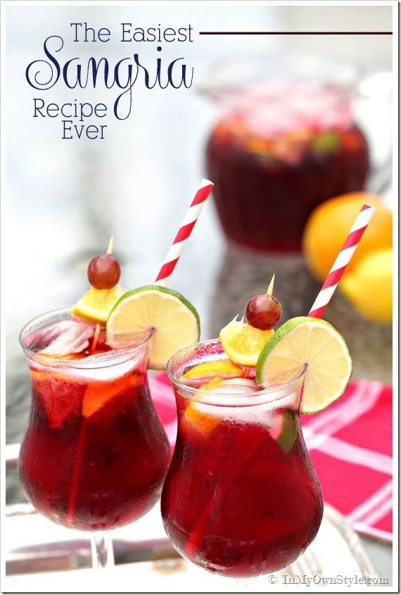 The Best & Easiest Sangria Recipe Ever!