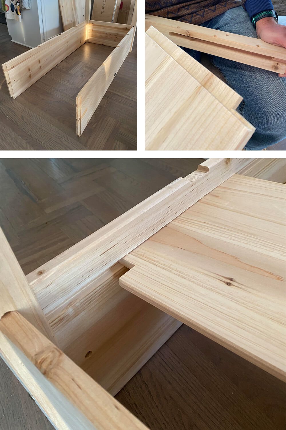 How to assemble an elevated wood garden planter.
