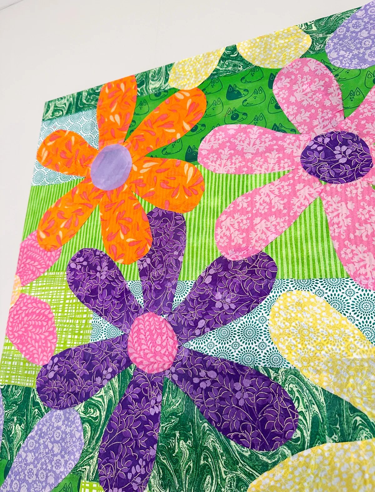 The Colorful Fabric Art I Made Instead of the Quilt I Never Finished