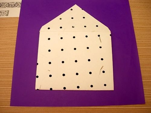 How to line an envelope with decorative paper