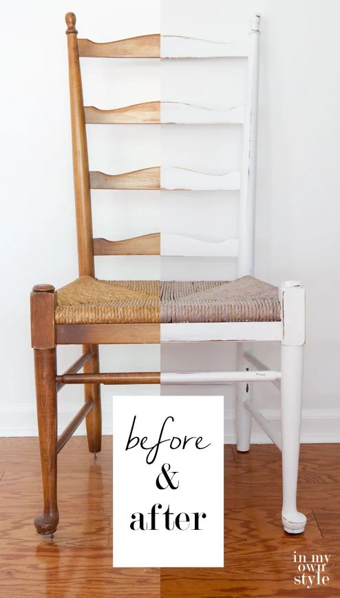 Before & After Dining Room Chair Makeover