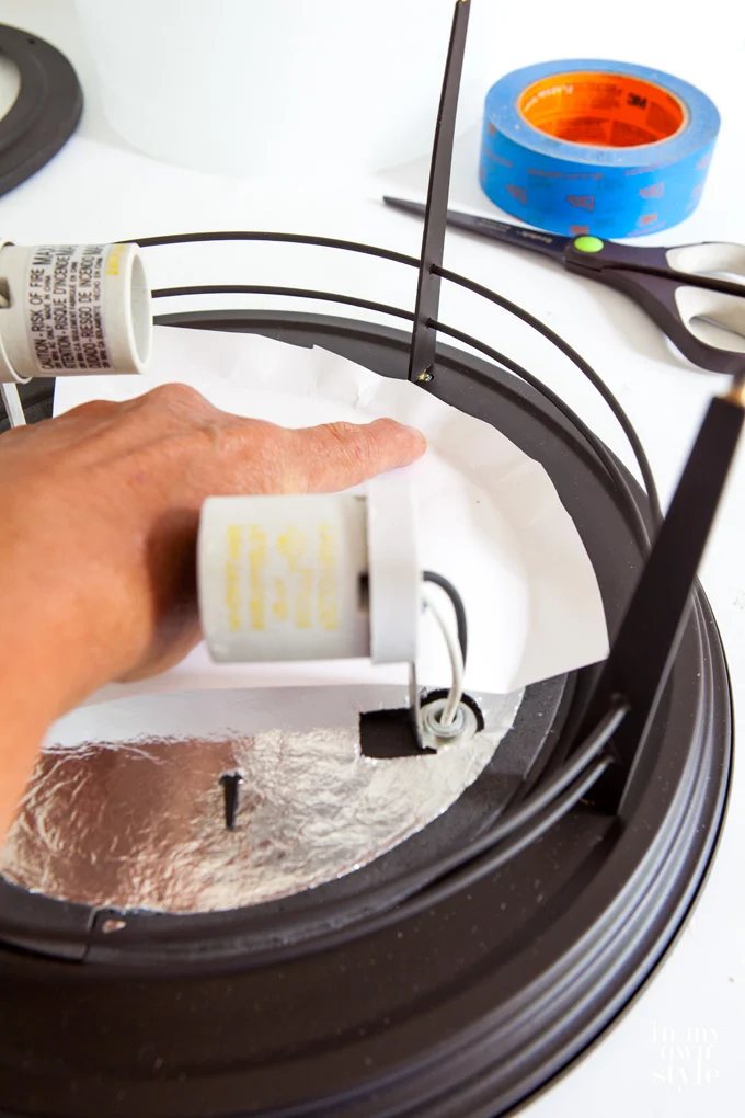 How to spray paint a metal light fixture