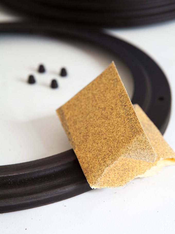 How to paint a metal light fixture