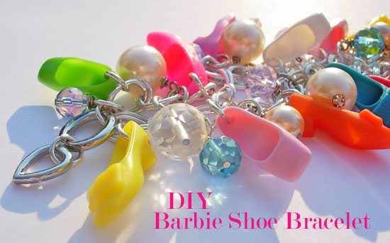 How to Make a Fashionable Bracelet Using Barbie Doll Shoes