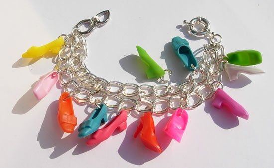 DIY Barbie Shoe Bracelet