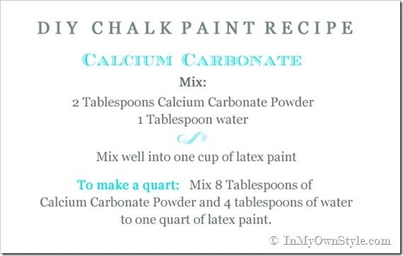 The Best Chalk Paint Recipe