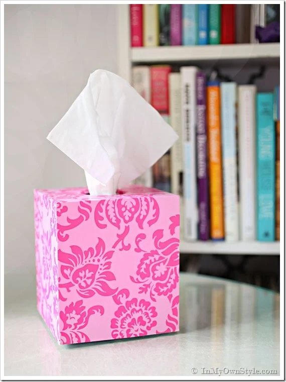 Thrift Store Transformation: Tissue Box Cover