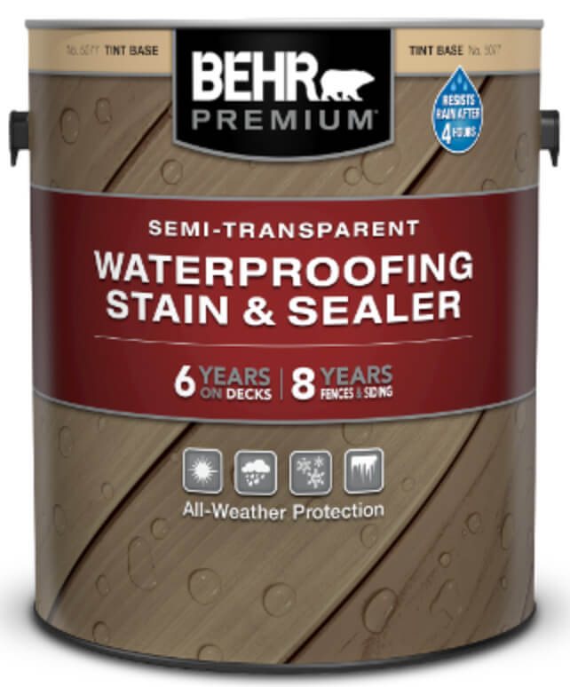 Photo of a Gallon-of-Behr-Semi-Transparent-Stain-and-Sealer