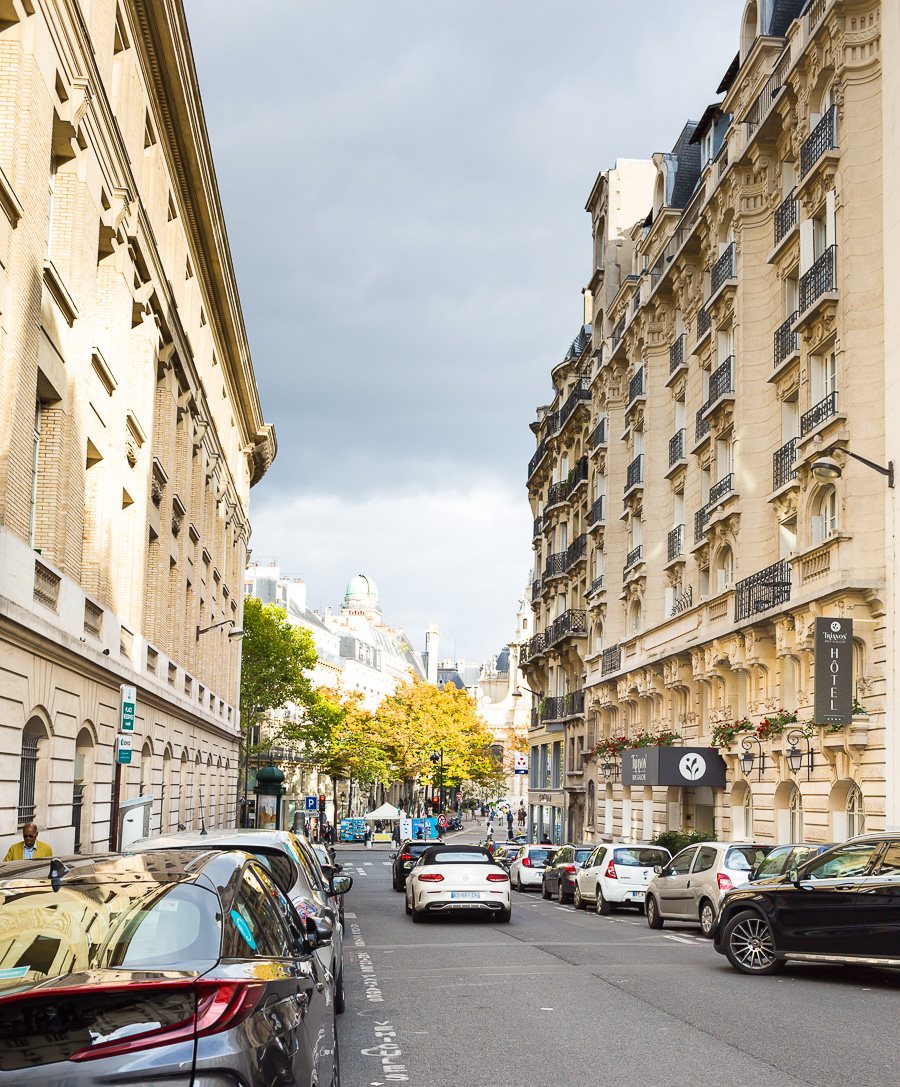 Rue de Vaugirad in Paris France where the Trianon Rive Gauche Hotel is located.