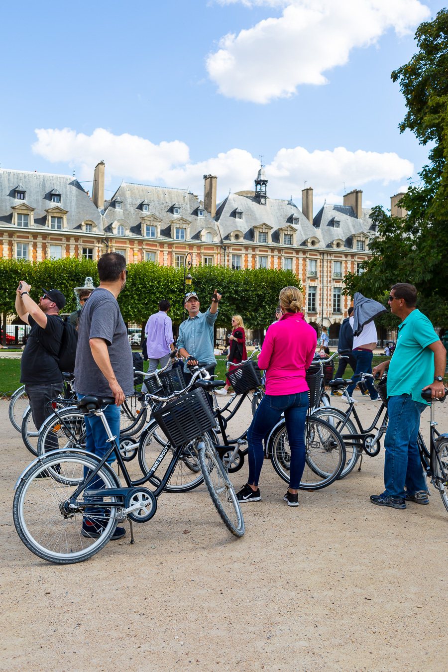 Bike About Tours Paris took us on a tour through the Place des Vosges in the Marais in Paris