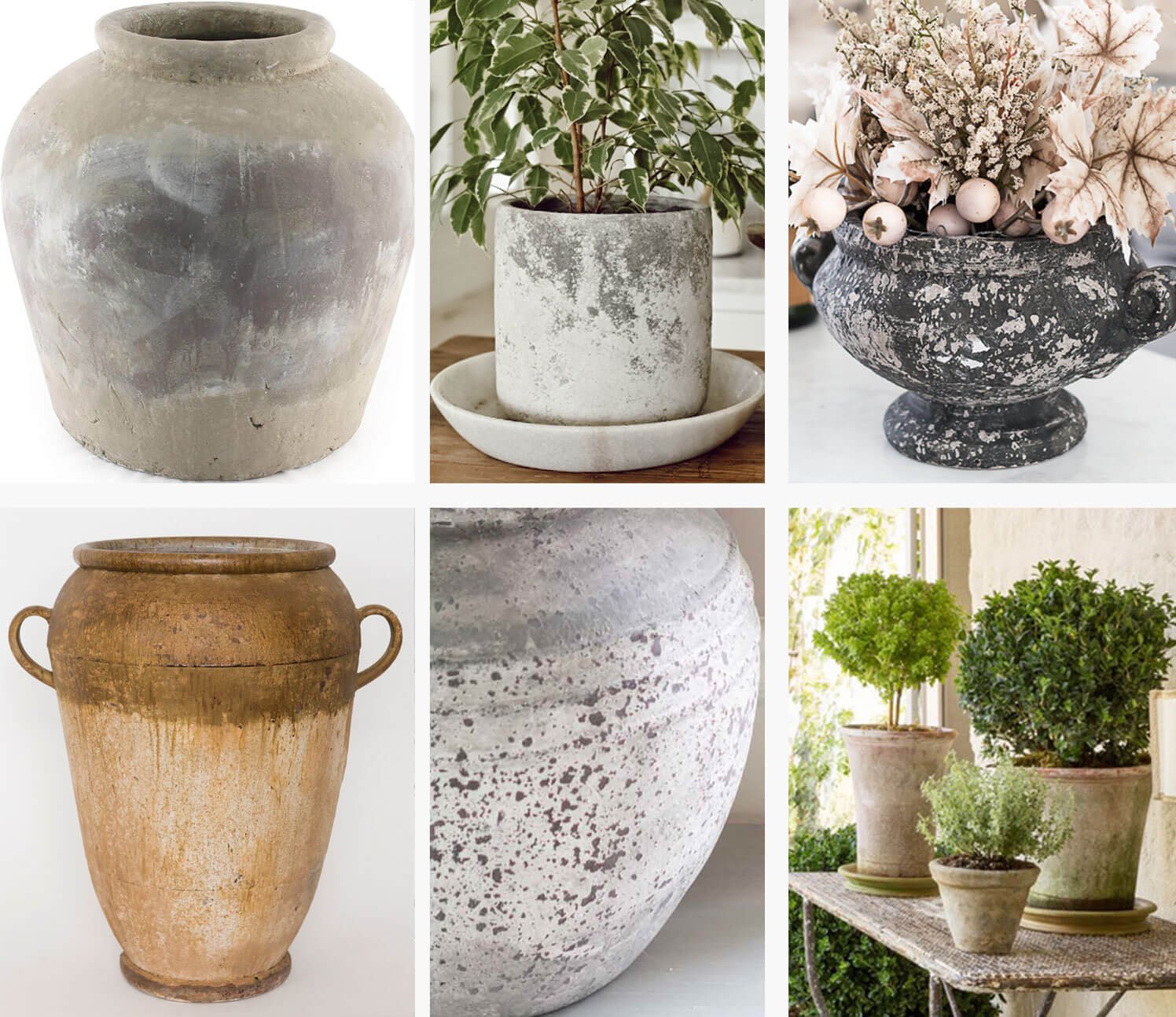 Transform Thrift Store Finds to Look Like Aged Concrete