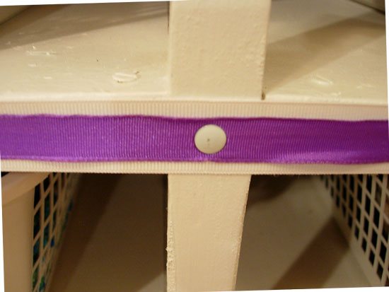 ribbon and tack detailing