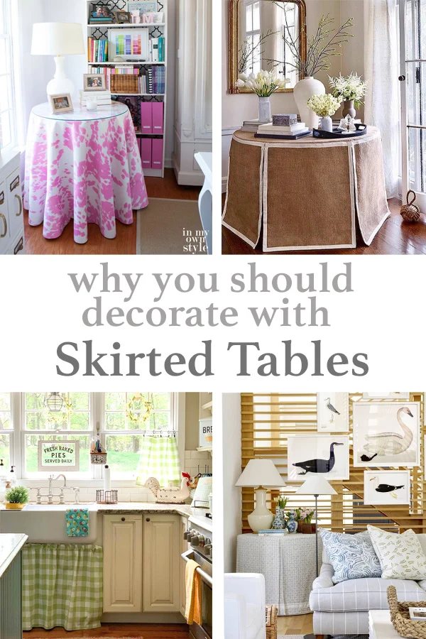 Adding a Skirted Table When Decorating a Room