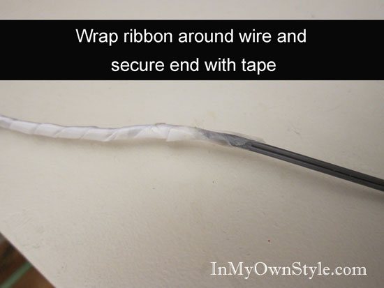 How to hide a telepnone wire when decorating