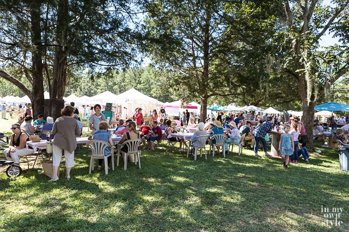 The grounds at the French Country Flea Market