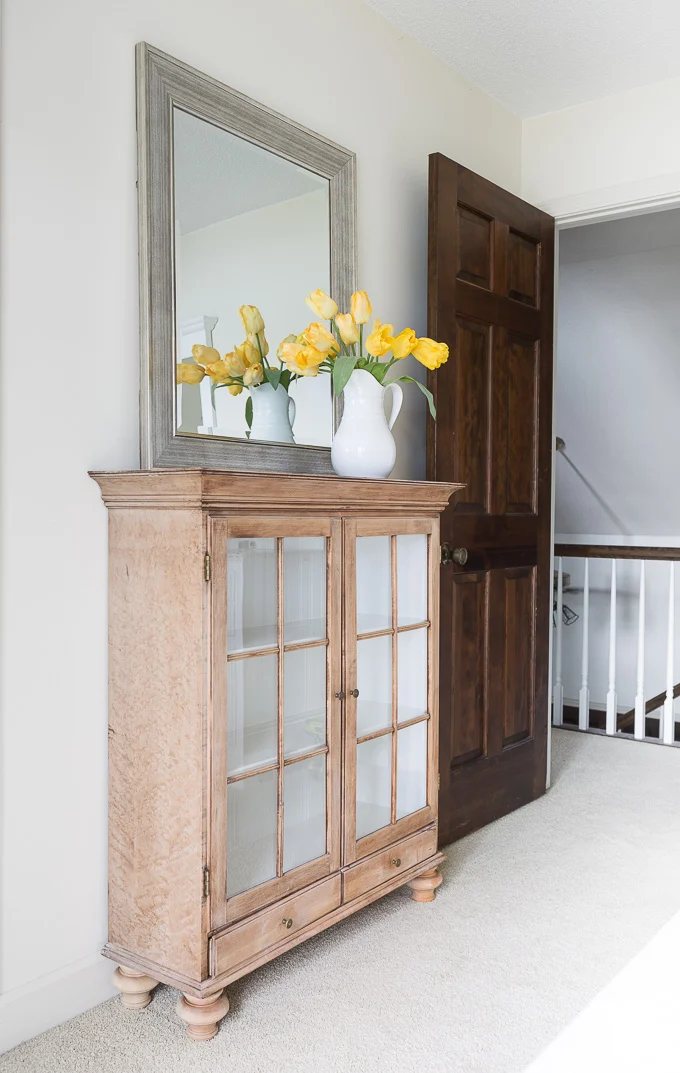 furniture top repurposed into a sideboard.