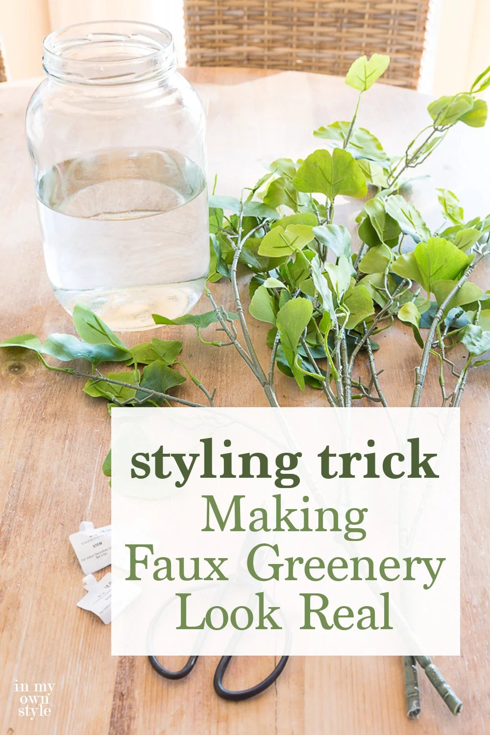 Making Faux Plants and Branches Look Real