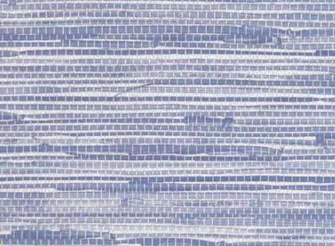 Swatch of Light-Blue-Faux-Grasscloth-Wallpaper
