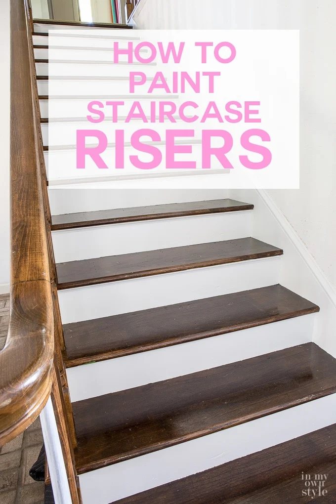 How to paint a staircase risers.