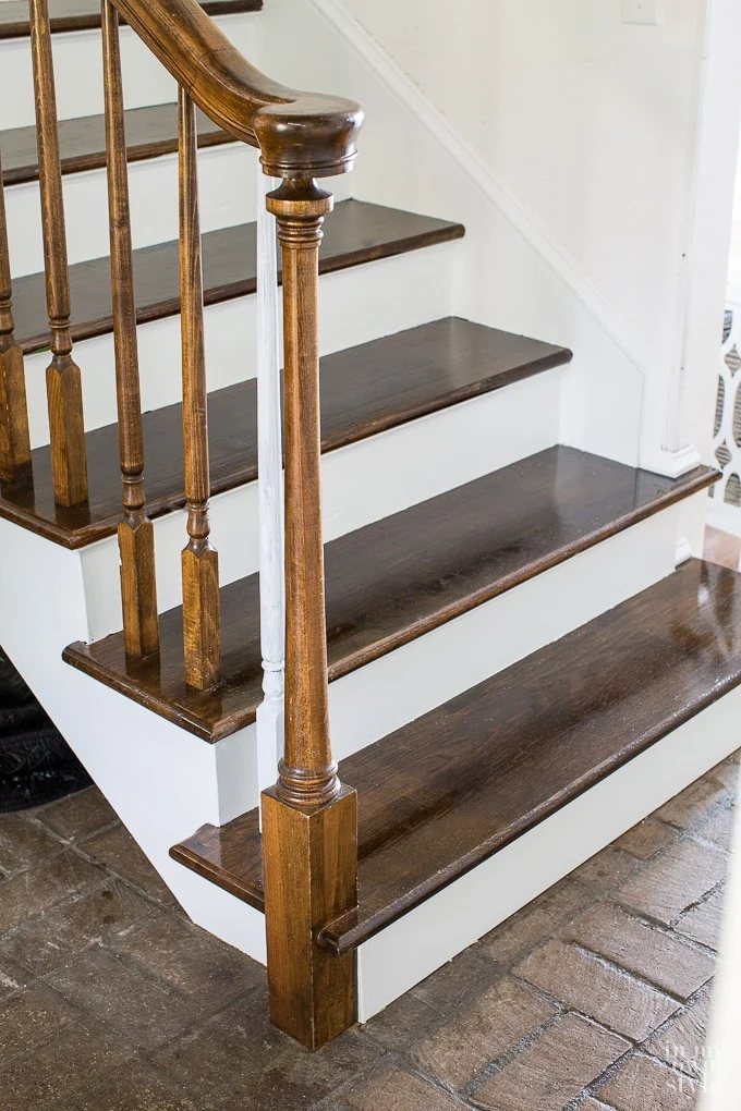 Staircase makeover on a budget