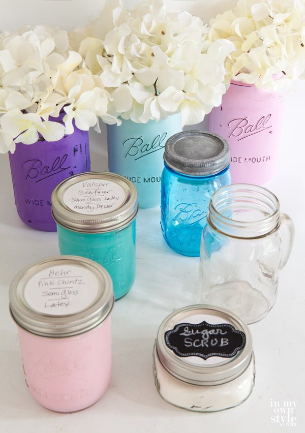 Blueberry Smoothie Made With a Mason Jar Blender