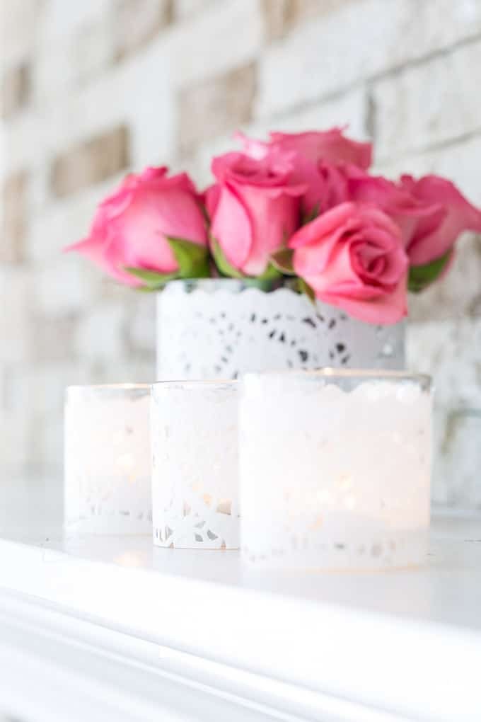Looking for Valentine decorating ideas that are affordable? Check out this sweet idea.