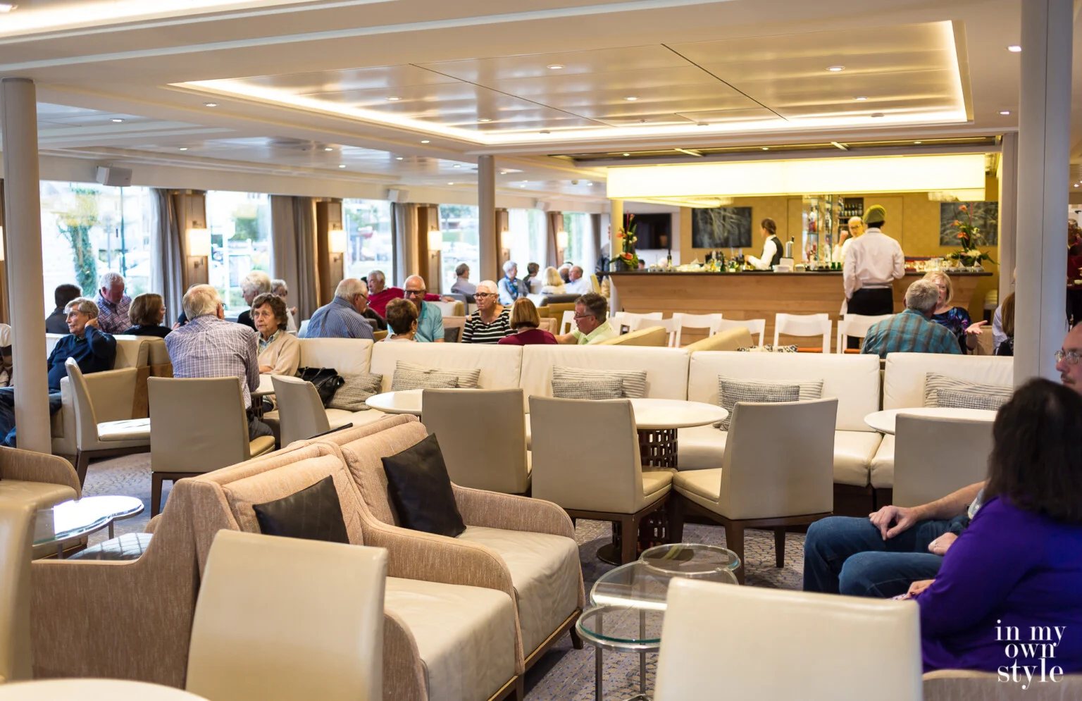 Lounge area Paris to Normandy Viking River Cruise