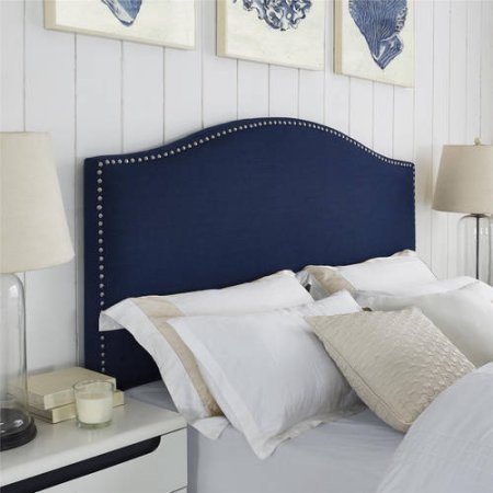 Navy Blue Bed Headboard