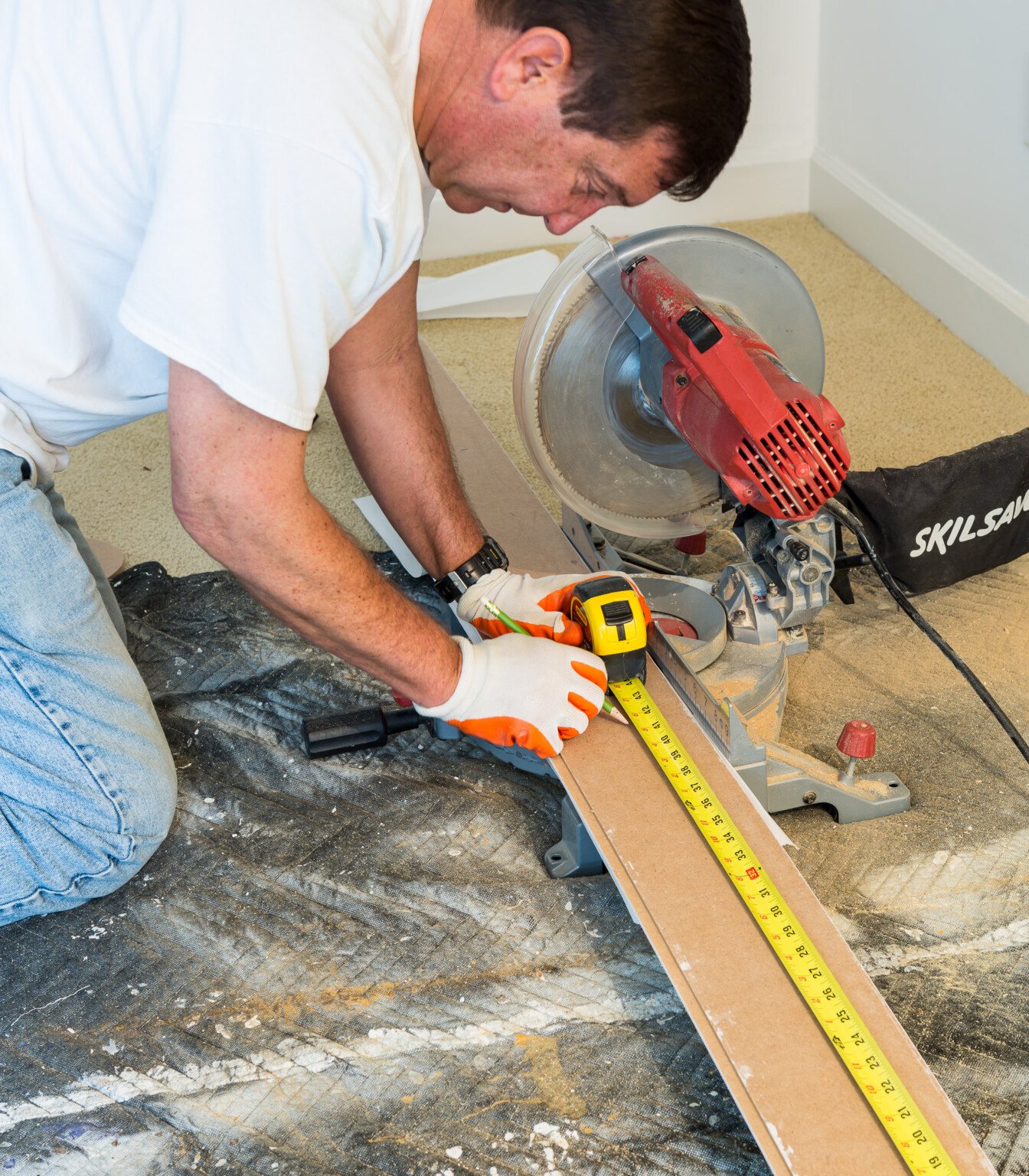 Tools needed to cover a popcorn ceiling.