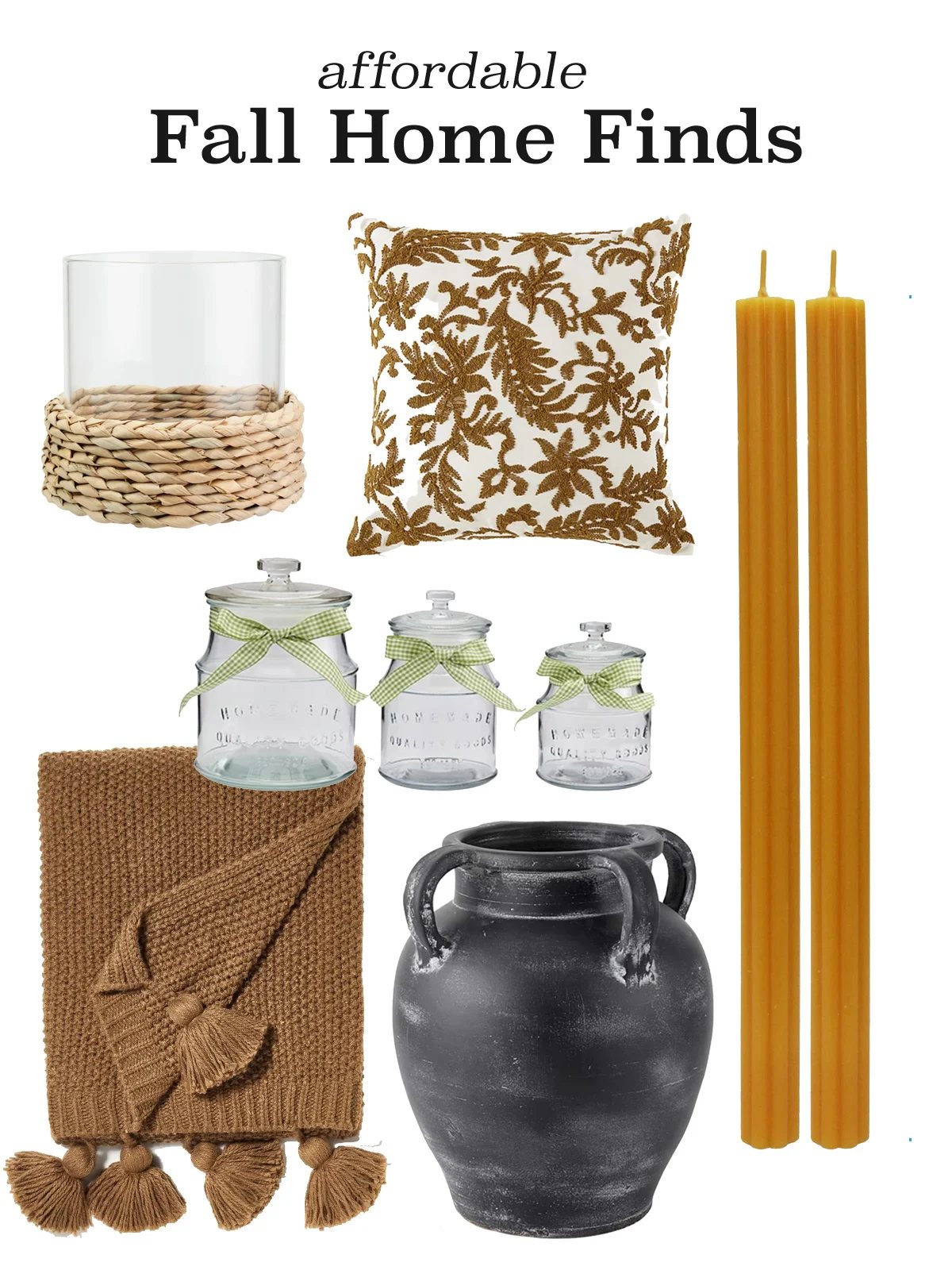 affordable fall home finds for the living room