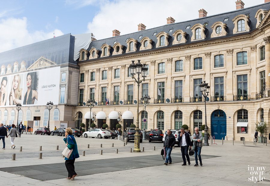 The Ritz in Paris France on Place Vendome