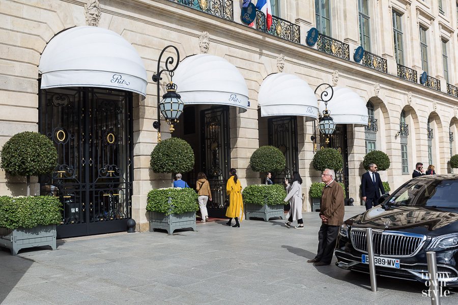 In front of the Ritz Paris
