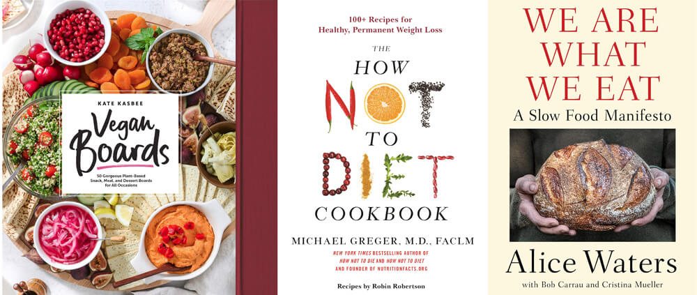 Plant based books and cookbooks I am reading