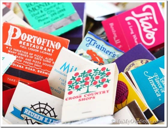 Matchbook-Collection-Display ideas