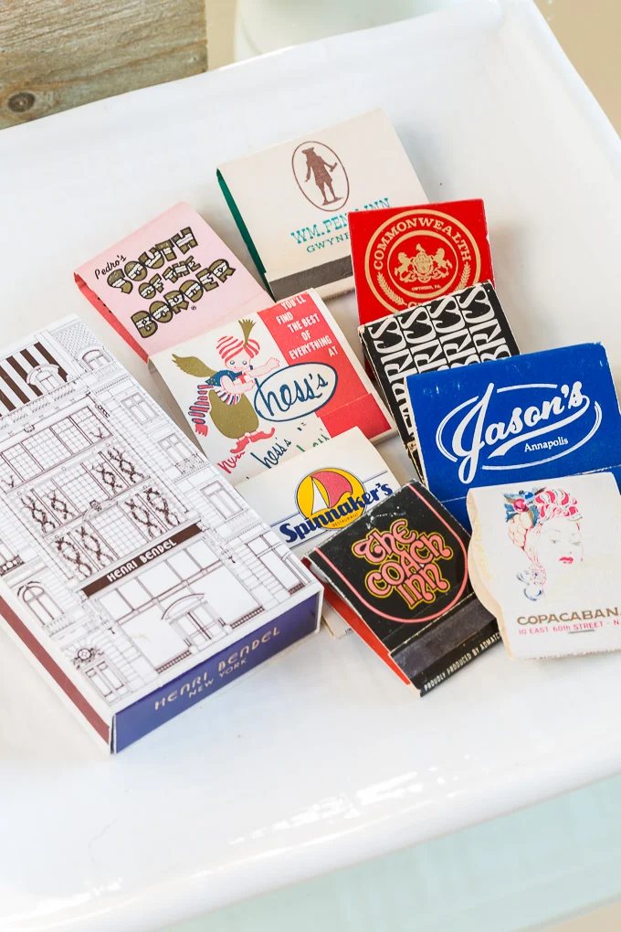 How to Display a Collection of Matchbooks