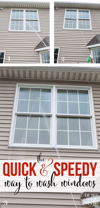 The quick and easy way to clean your home's windows. - it really works!