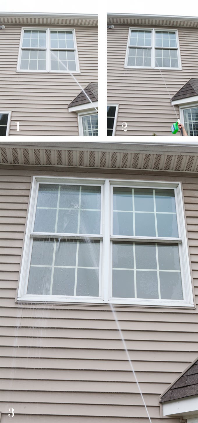 How-to-use-a-hose-to-clean-exterior-windows