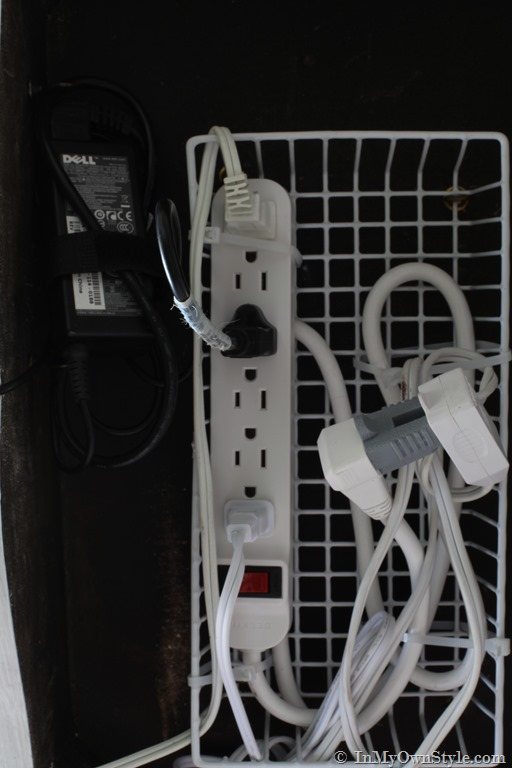 Cord Management Idea for a Home Office