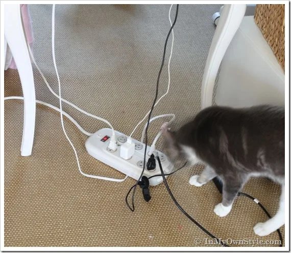 DIY Under Desk Cord Management Solution