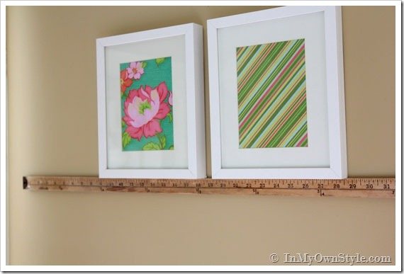 How to hang wall art straight
