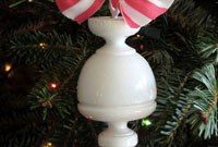Repurposed Finial Tree Ornament