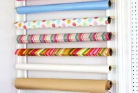 DIY Gift Wrap Storage Solution