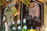 Festive Thanksgiving Turkey Chalkboard Art